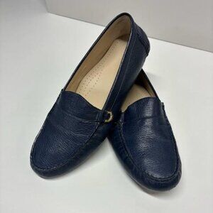 Women's navy leather loafers/ flats Cole Haan